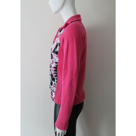 Emilio Pucci Rossignol Maria Wool Graphic Print Pullover Sweater Size Large - Picture 5 of 8